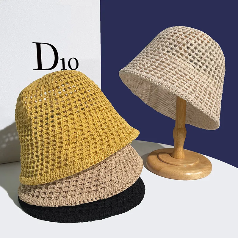Women Fashion Hollow Sunscreen Breathable Bucket Hat