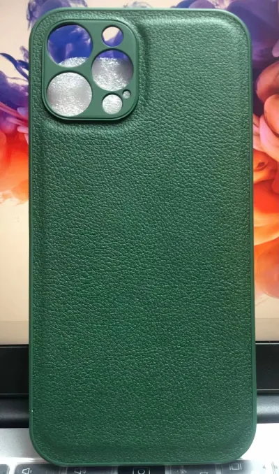 Simple Plain Glossy Imitation Leather Bumper Case for Apple Products