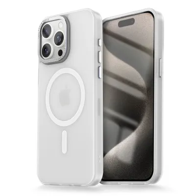 Women Simple Frosted Magnetic Shatter-Resistant Apple Phone Case