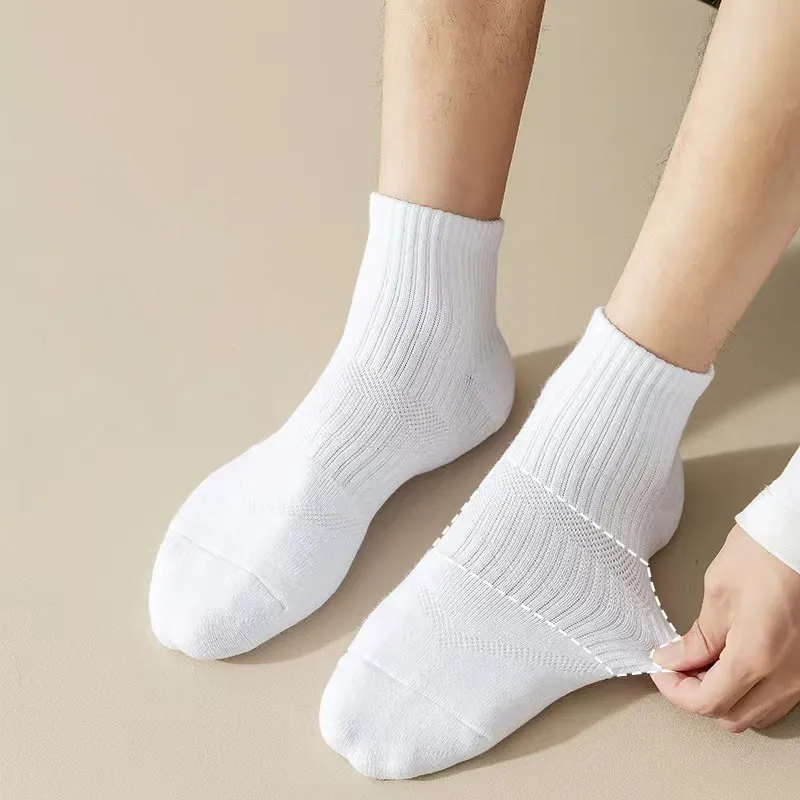 Men Fashion Simple Sweat-Absorbent Deodorant Cotton Socks