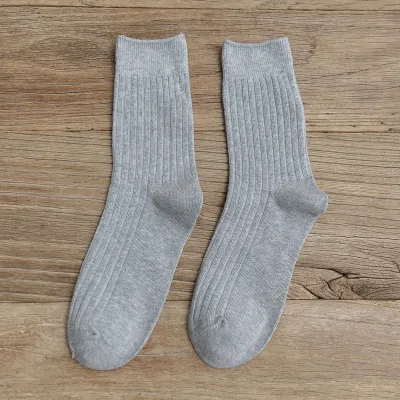 Women Retro Solid Color Cotton Ankle Socks