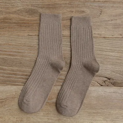 Women Retro Solid Color Cotton Ankle Socks
