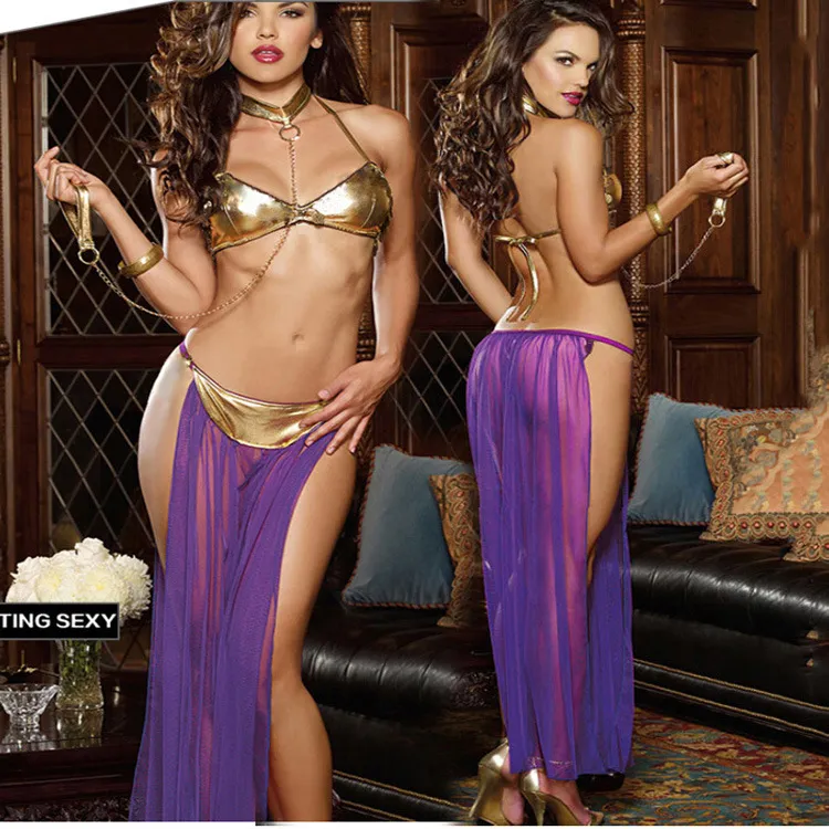 Women Sexy Mesh Perspective Lingerie Set