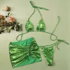 230914 Green Bright Three-Piece Set