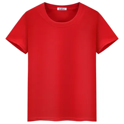 Men's Plus Size Basic Solid Color Short Sleeve Crewneck T-Shirt with Printing