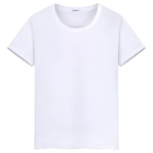 Men's Plus Size Basic Solid Color Short Sleeve Crewneck T-Shirt with Printing