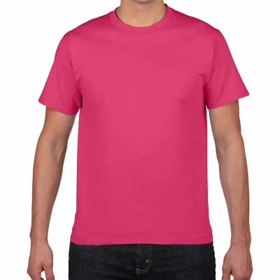 Men's Fashion Casual Basic Solid Color Short Sleeve Round Neck Loose Fit T-Shirt