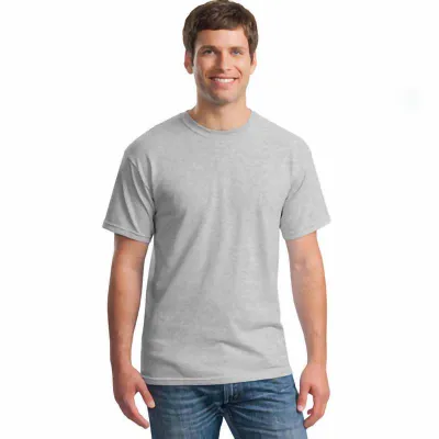 Men's Fashion Casual Basic Solid Color Short Sleeve Round Neck Loose Fit T-Shirt