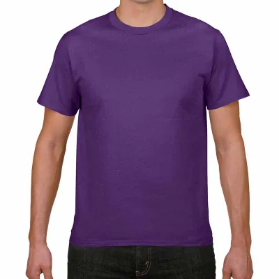 Men's Fashion Casual Basic Solid Color Short Sleeve Round Neck Loose Fit T-Shirt