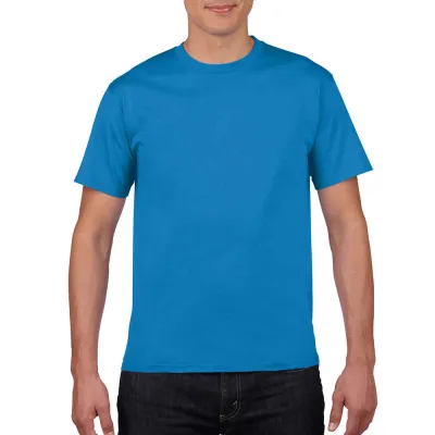 Men Fashion Casual Basic Solid Color Short Sleeve Crewneck T-Shirt