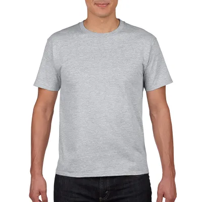 Men Fashion Casual Basic Solid Color Short Sleeve Crewneck T-Shirt