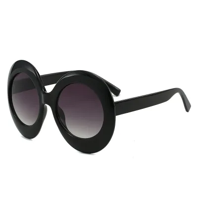 Women Fashion Oversized Oval Sunglasses With Pc Lens