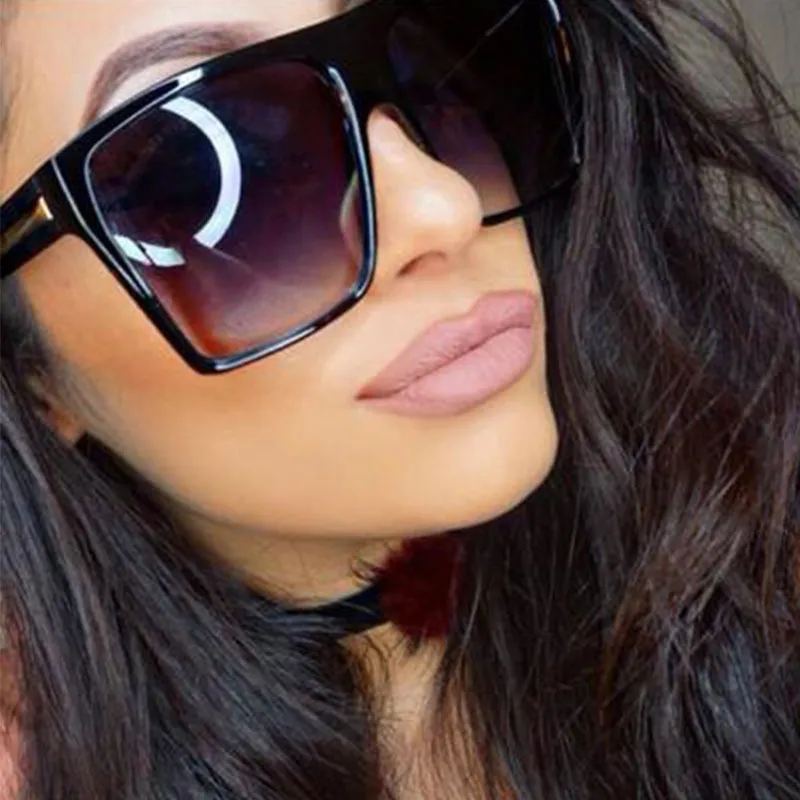 Women Fashion Square Frame Full Framework Sunglasses