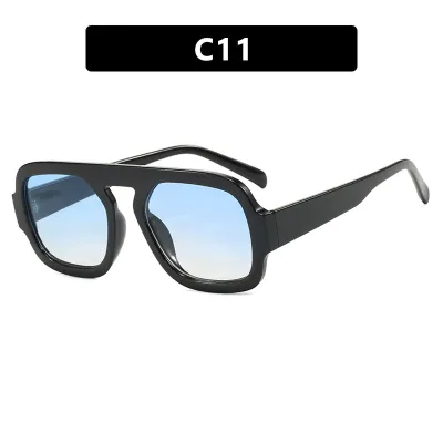 Women's Fashion Simple Single Beam Square Frame Sunglasses