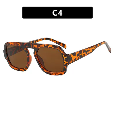 Women's Fashion Simple Single Beam Square Frame Sunglasses