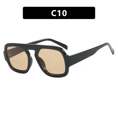 Women's Fashion Simple Single Beam Square Frame Sunglasses