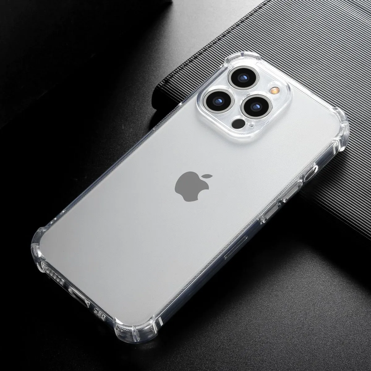 Simple Transparent Four Corner Drop-Resistant Apple Phone Case