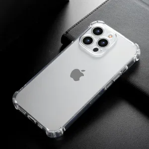 Simple Transparent Four Corner Drop-Resistant Apple Phone Case