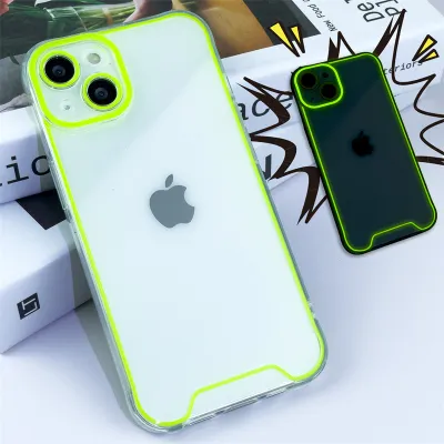 Simple Creative Fluorescent Line Silicone Apple Mobile Phone Protective Case