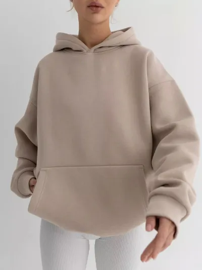 Autumn Winter Women Casual Loose Long-Sleeved Pullover Hoodies