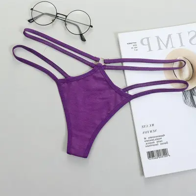 Women Sexy Hollow Low Waist Panties Milk Fiber