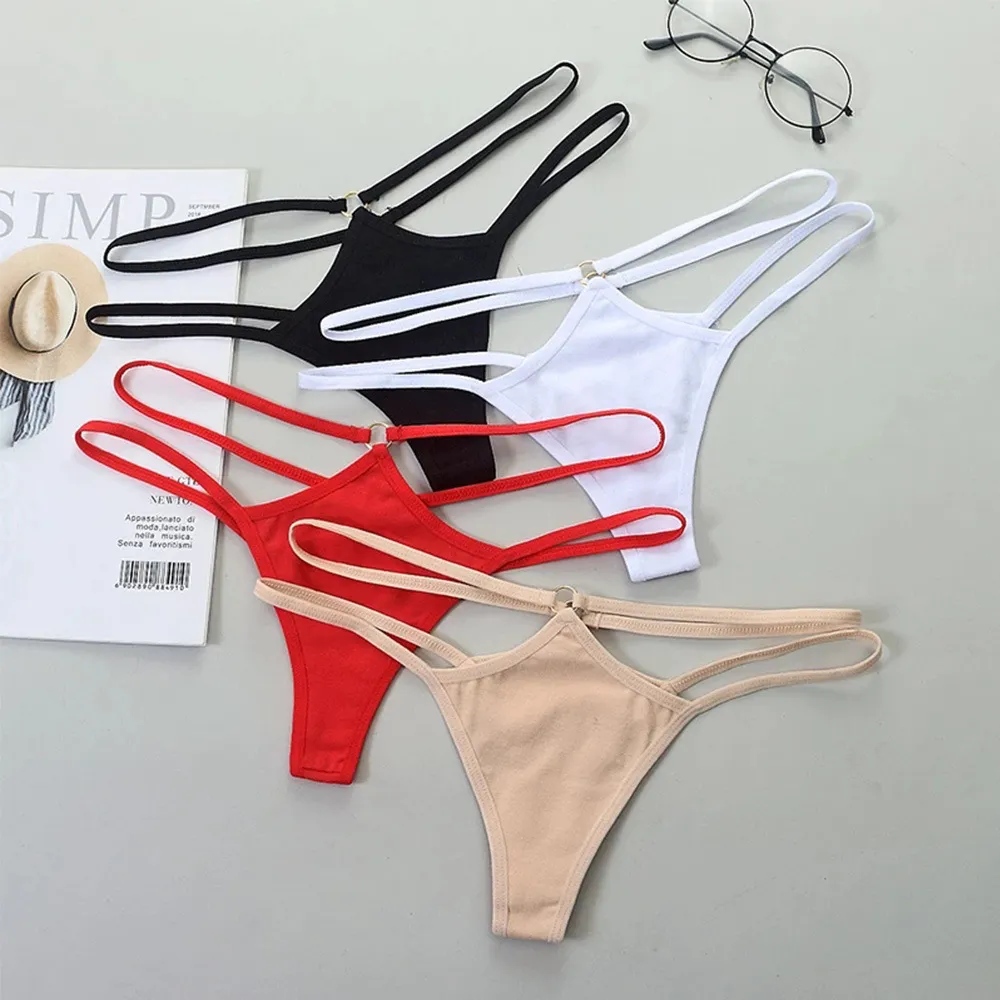 Women Sexy Hollow Low Waist Panties Milk Fiber