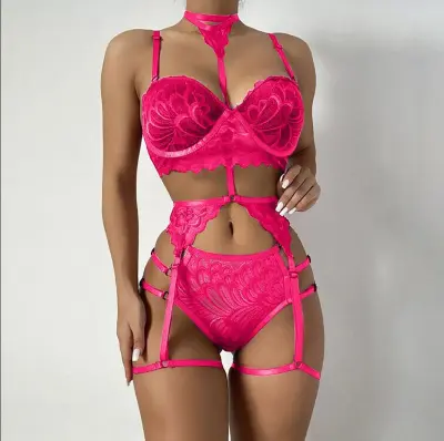 Women Sexy Lace Sling Lingerie Set