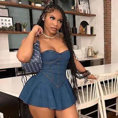 Summer Women Fashion Sexy Strapless Denim Dress