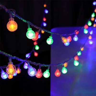 Creative Outdoor Camping Courtyard LED Bubble Ball Light String Christmas Decoration