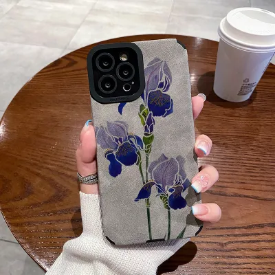 Women Fashion Floral Printing TPU Apple Phone Protective Case