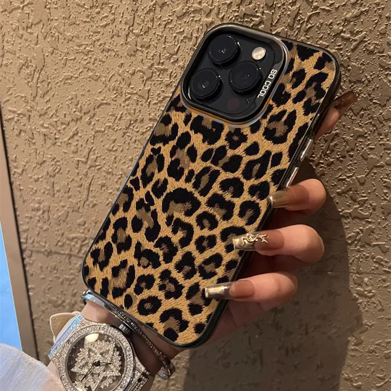 Women Fashion Leopard Printing Apple Phone Protective Case