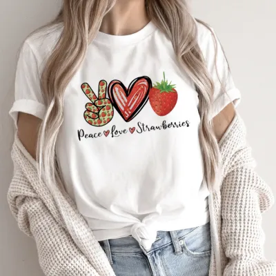 Summer Women's Cartoon Rabbit Print Round Neck Sleeveless T-Shirt