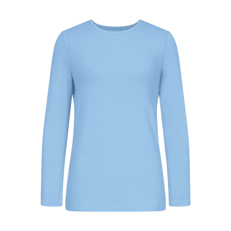 Wholesale Women Simple Casual Solid Color Round Neck Long