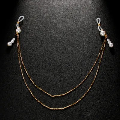 Women Fashion Sexy Pearl Pendant Nipple Body Chain