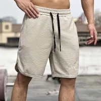 Men Casual Sports Basic Solid Color Shorts