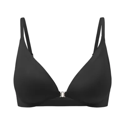 Women Simple Push-Up Adjustable Seamless Front Buckle Bra