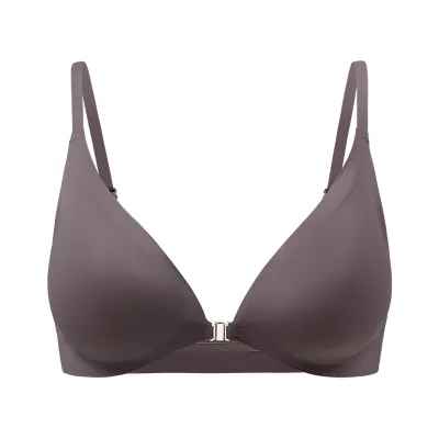 Women Simple Push-Up Adjustable Seamless Front Buckle Bra