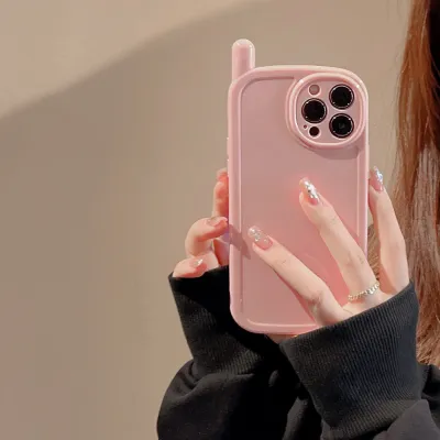 Women Fashionable Simple Solid Color Apple Phone Case