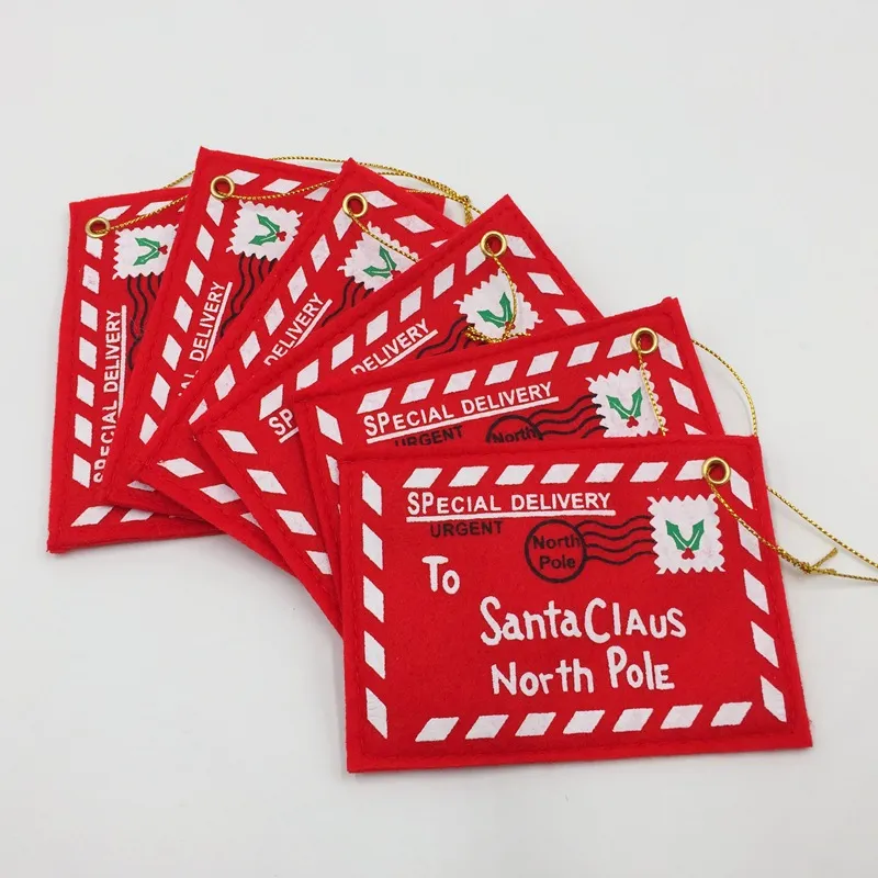 Simple Fashion Christmas Envelope Tree Decorations Cloth Cartoon