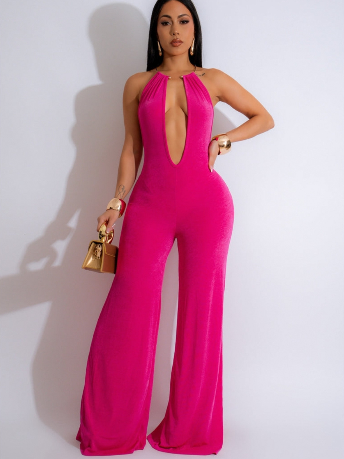 Wholesale Summer Fashion Backless Solid Color Sexy Halter Wholesale Summer Fashion Backless Solid Color Sexy Halter