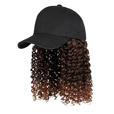 Women Fashion Short Curly Cap Wig Not Hot Dye High Temperature Wire