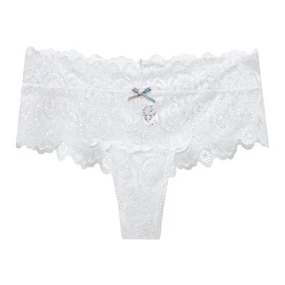 Summer Women Sexy Lace Briefs Mid-Waist