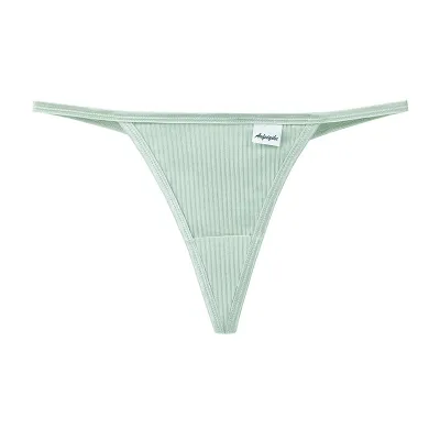 Women Fashion Sexy Solid Color Low Waist Threaded Panties