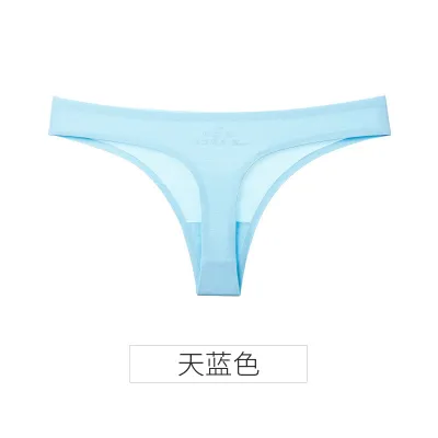 Women Fashion Sexy Leopard Floral Ice Silk Seamless Panties
