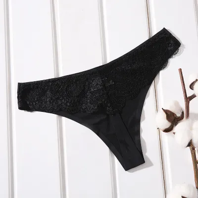 Women Fashion Sexy Leopard Floral Ice Silk Seamless Panties