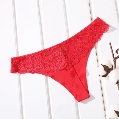 Women Fashion Sexy Leopard Floral Ice Silk Seamless Panties