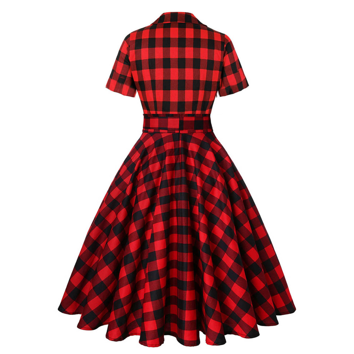 Wholesale Women Fashion Vintage Lapel Plaid Floral Printed