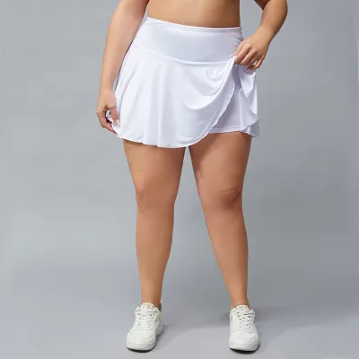 Women Casual Plus Size Quick-Dry Breathable Tennis Skirt