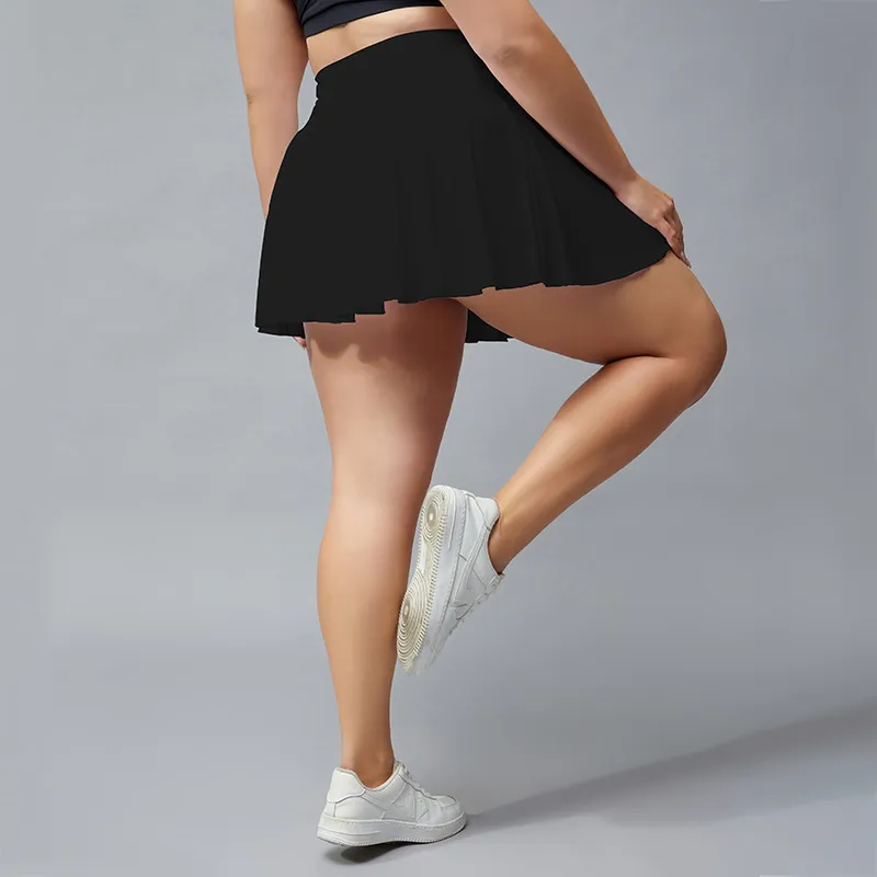 Women Casual Plus Size Quick-Dry Breathable Tennis Skirt
