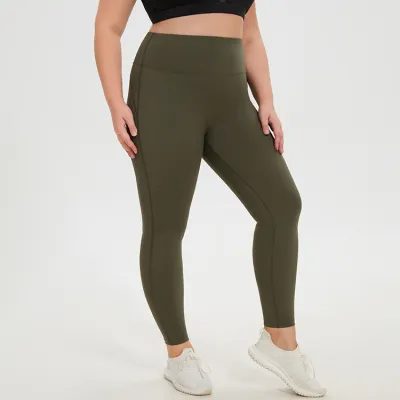 Women Plus Size High Waist Hip Tight Sports Yoga Pants